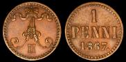 1 penni 1867 year