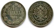 1 markka 1864 year