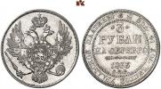 3 roubles 1833 year