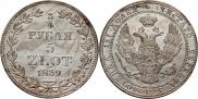 3/4 roubles - 5 złotych 1839 year