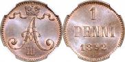 1 penni 1892 year