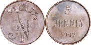 5 pennia 1907 year