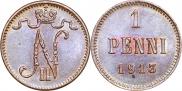 1 penni 1913 year