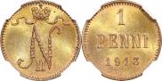 1 penni 1913 year