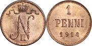 1 penni 1914 year