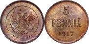 5 pennia 1917 year