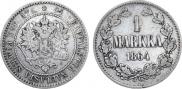 1 markka 1864 year