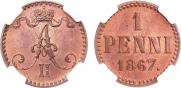 1 penni 1867 year