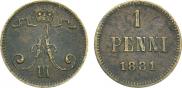 1 penni 1881 year