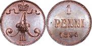 1 penni 1894 year