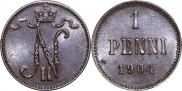 1 penni 1904 year