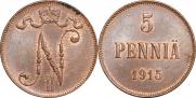 5 pennia 1915 year