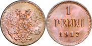 1 penni 1917 year