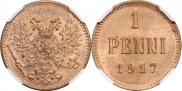 1 penni 1917 year