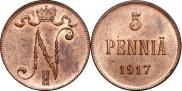 5 pennia 1917 year