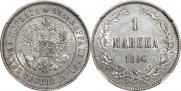 1 markka 1890 year