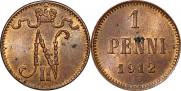 1 penni 1912 year