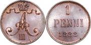 1 penni 1888 year