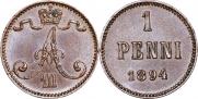 1 penni 1894 year