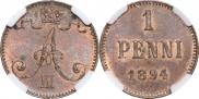 1 penni 1894 year