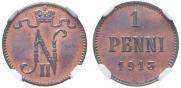 1 penni 1913 year