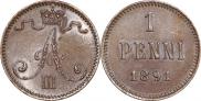 1 penni 1891 year