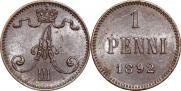 1 penni 1892 year