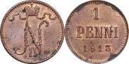 1 penni 1913 year