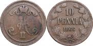 10 pennia 1866 year