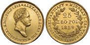 25 złotych 1829 year