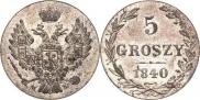 5 groszy 1840 year