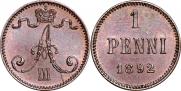 1 penni 1892 year