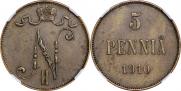 5 pennia 1910 year