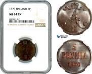 5 pennia 1870 year