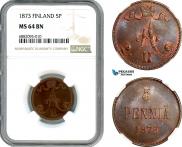 5 pennia 1873 year