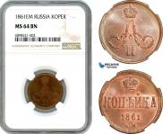 1 kopeck 1861 year