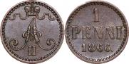 1 пенни 1866 года