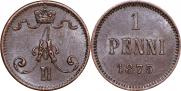 1 penni 1875 year