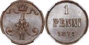 1 penni 1876 year