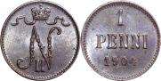 1 penni 1904 year