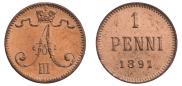 1 penni 1891 year