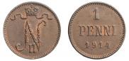 1 penni 1914 year