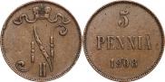 5 пенни 1908 года