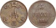 5 pennia 1889 year