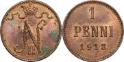 1 penni 1913 year