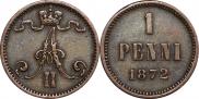 1 penni 1872 year