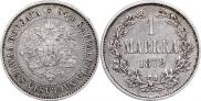 1 markka 1872 year