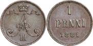 1 penni 1881 year