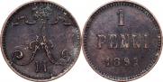 1 penni 1891 year