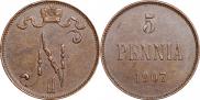 5 pennia 1907 year